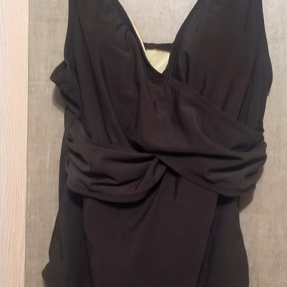 Size 16 Brown Merona One-piece Swimsuit